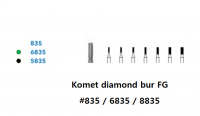 Komet diamond bur FG #835 / 6835 / 8835