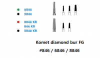 Komet diamond bur FG #846 / 6846 / 8846