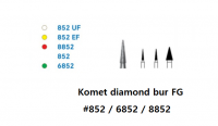 Komet diamond bur FG #852 / 6852 / 8852