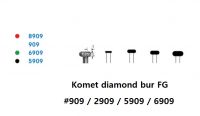 Komet diamond bur FG #909 / 2909 / 5909 / 6909