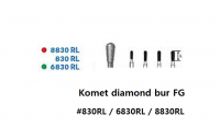 Komet diamond bur FG #830RL / 6830RL / 8830RL