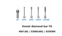 Komet diamond bur FG #801L / 6801L / 801M / 830M / 830AM / 835KRM