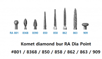 Komet diamond bur RA 앵글용 Dia Point #801~