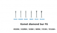 Komet diamond bur FG #830M / 830RM / 838M / 889M / 953M / 953AM~