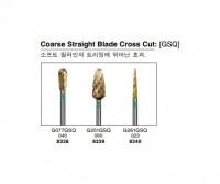 Euro Carbide Goldies Burs HP (Coarse Straight Blade Cross Cut GSQ) 유로 카바이드 골드바